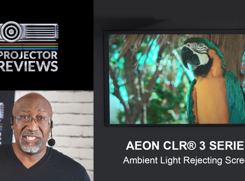 Phil Jones from Projector Reviews Evaluates the Elite Screens Aeon CLR® 3 Series