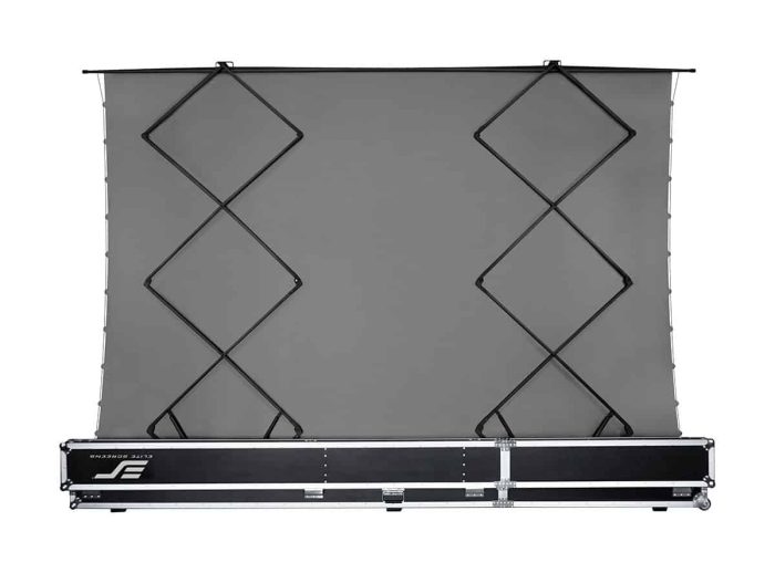 Elite Screens Portable Projection Screen Portable projection screen with adjustable tripod for home and business use.