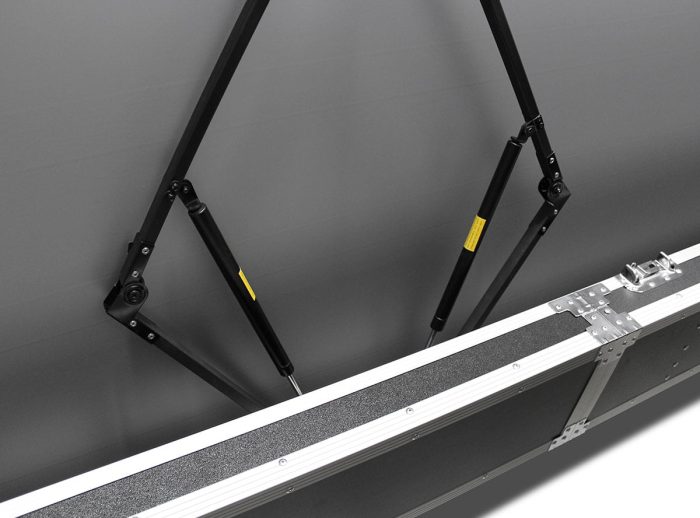 Elite Screens Portable Projector Screen Portable projector screen with adjustable tripod stand for presentations and home theater.
