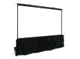 Motorized projector screen for home theater and presentations.