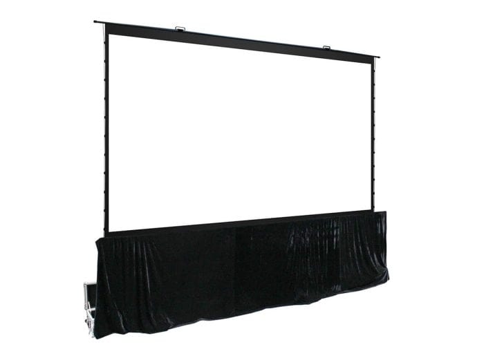 Elite Screens Motorized Projector Screen Motorized projector screen for home theater and presentations.