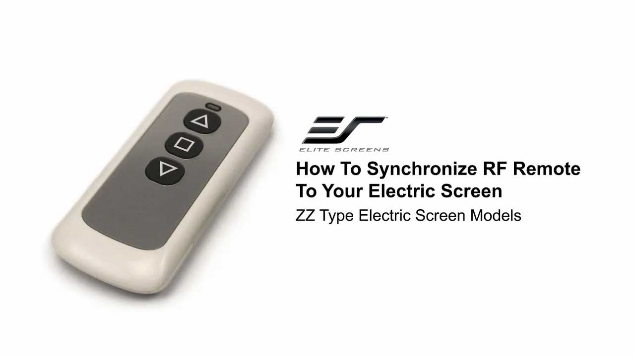 How to Sync RF Remote to Your Electric Projector Screen | ZZ Type