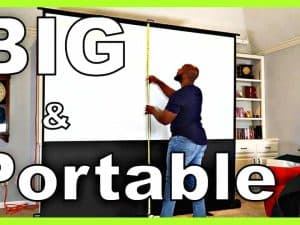 EzCinema 2 Series portable projector screen for home theater.