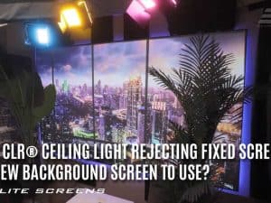 Aeon CLR® Ceiling Light Rejecting Ultra-Short Throw EDGE FREE Fixed Frame Screen
