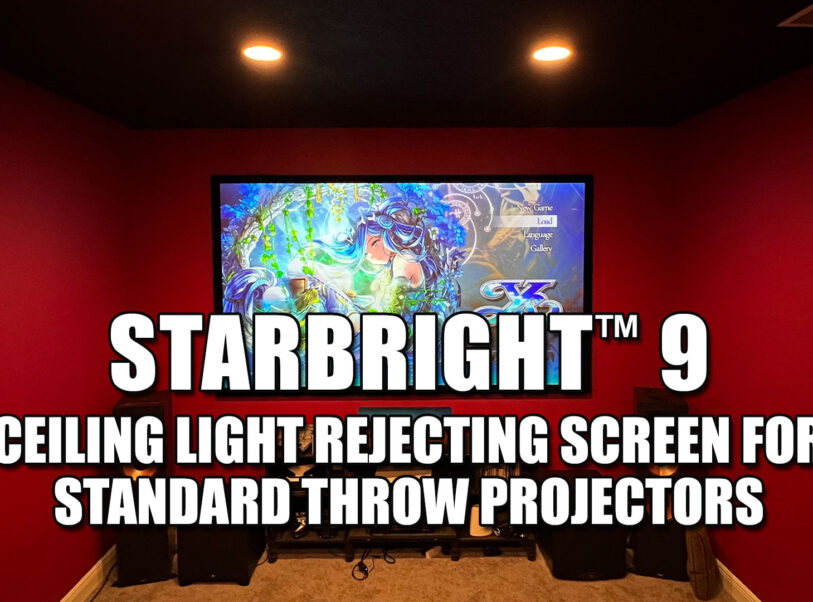 Elite Screens StarBright 9 Ceiling Light Rejecting Screen for Standard Throw Projectors