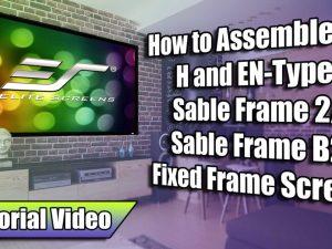 How to Assemble an H and EN-Type Sable Frame 2 or Sable Frame B2 Fixed Frame Screen