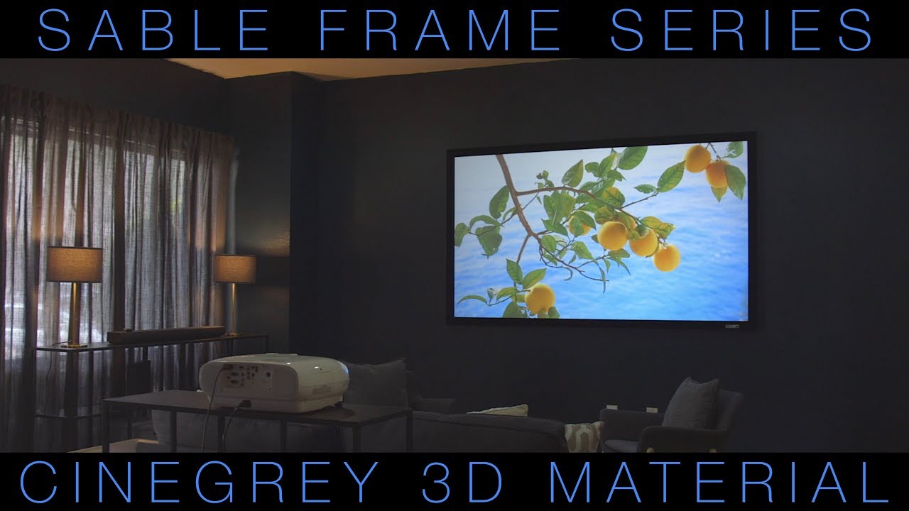 Sable Frame with CineGrey 3D Front Projection Screen