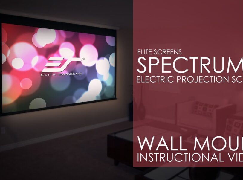 Spectrum2 Electric Projection Screen Wall Installation