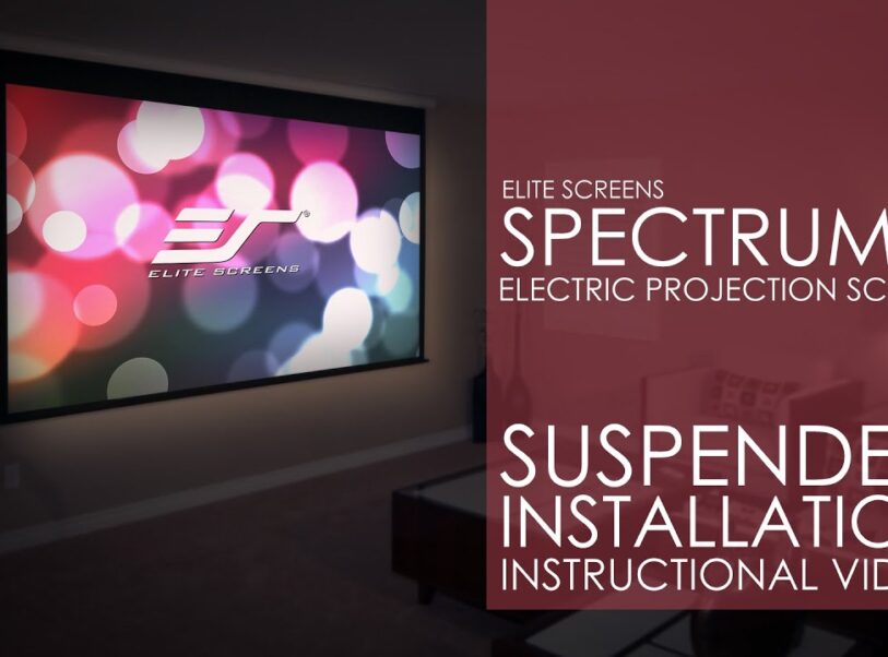  Spectrum2 Projection Screen Suspended Installation