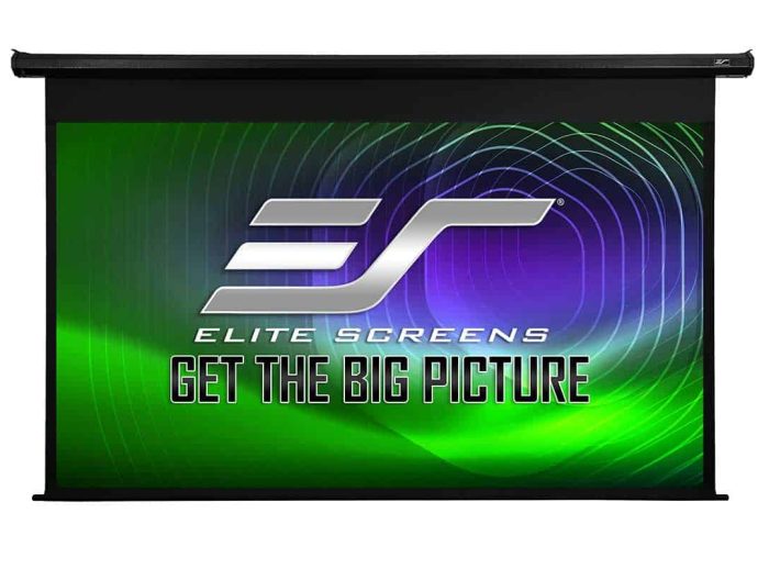 High-quality Elite Screens projector screen with vibrant display and easy setup.
