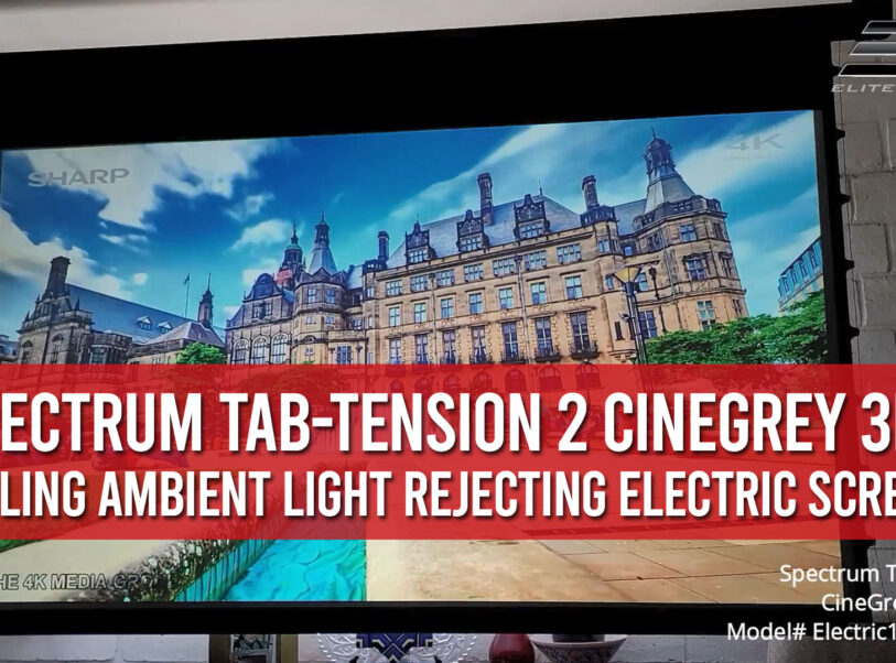 Elite Screens Spectrum Tab-Tension 2 CineGrey 3D® ALR Screen for Standard Throw Projector