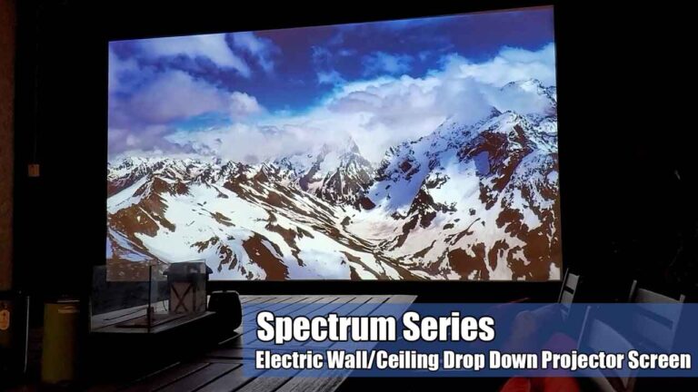 Spectrum Series: the Perfect Solution for Electric Wall/Ceiling Drop-Down Screens