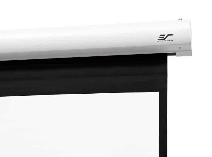 Elite Screens Motorized Projector Screen Motorized projector screen for home theater and presentations.