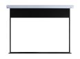 Motorized projector screen for home theater and business presentations.