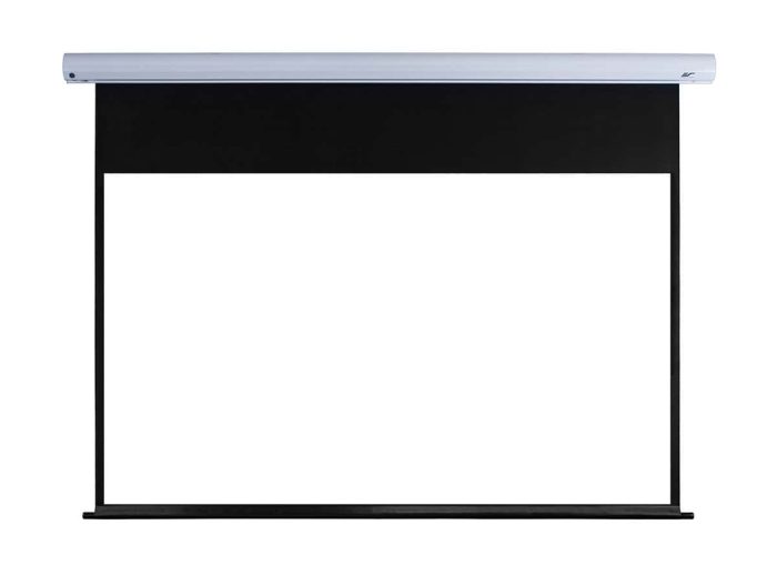 Elite Screens Motorized Projector Screen Motorized projector screen for home theater and business presentations.