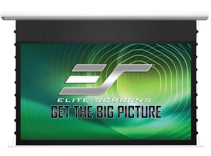 Elite Screens Projector Screens High-quality projector screen for home theater and presentations.