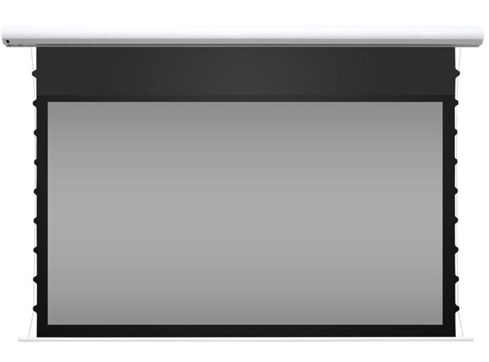 Elite Screens Motorized Projector Screen Motorized projector screen for home theater and presentations.