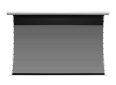 Motorized projector screen for home theater and business presentations.