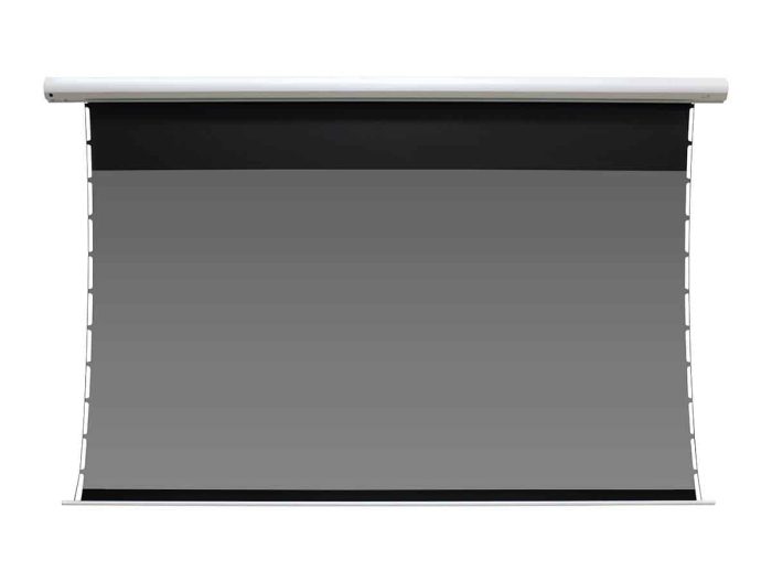 Elite Screens Motorized Projector Screen Motorized projector screen for home theater and business presentations.
