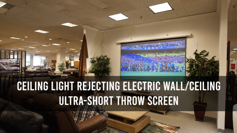 Starling Tab-Tension CLR® 3 Ceiling ALR Screen for Ultra Short Throw Projectors