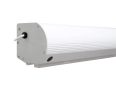 Motorized projector screen housing for home theater and business presentations.