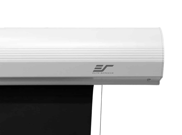 Elite Screens Motorized Projector Screen Motorized projector screen for home theater and presentations.