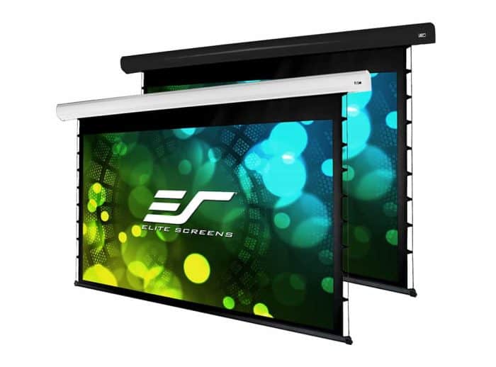 Elite Screens Starling Tab-Tension Electric Projection Screen StarlingTension2 BlkWht