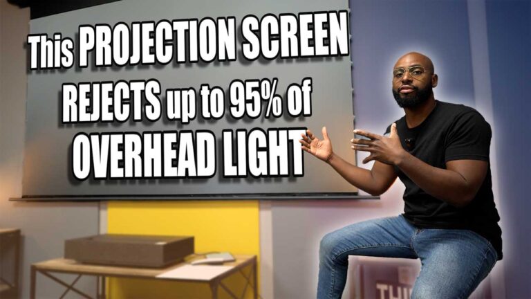 Light-Blocking Luxury: Starling Tab-Tension CLR® Motorized Projection Screen