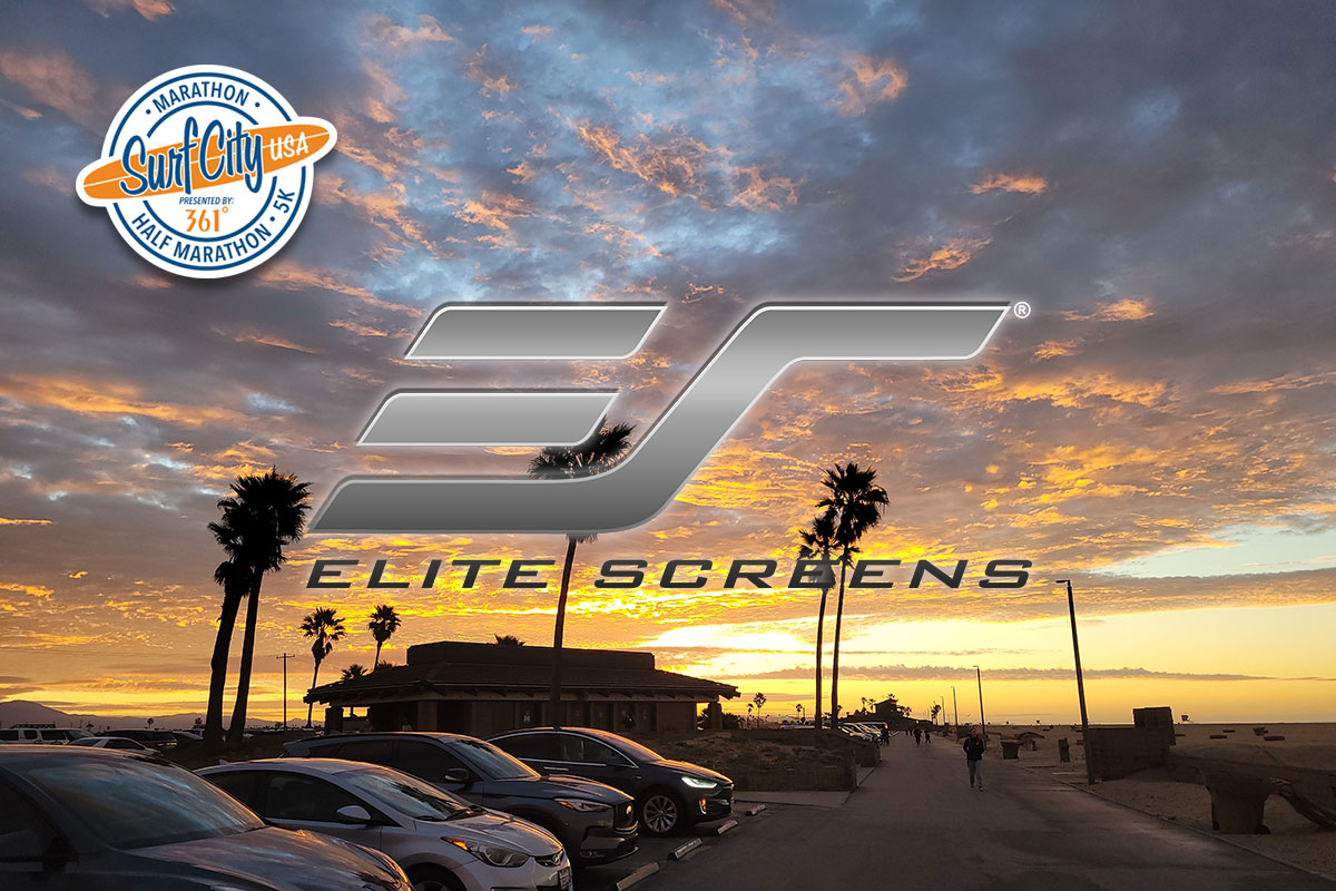 Sponsorship – Elite Screens Jogged on down to Huntington Beach, California for the Surf City USA Marathon!