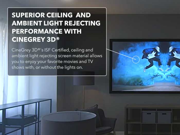 The “Sweet Spot” with Sable Frame CineGrey® 3D Commercial Projector Screens