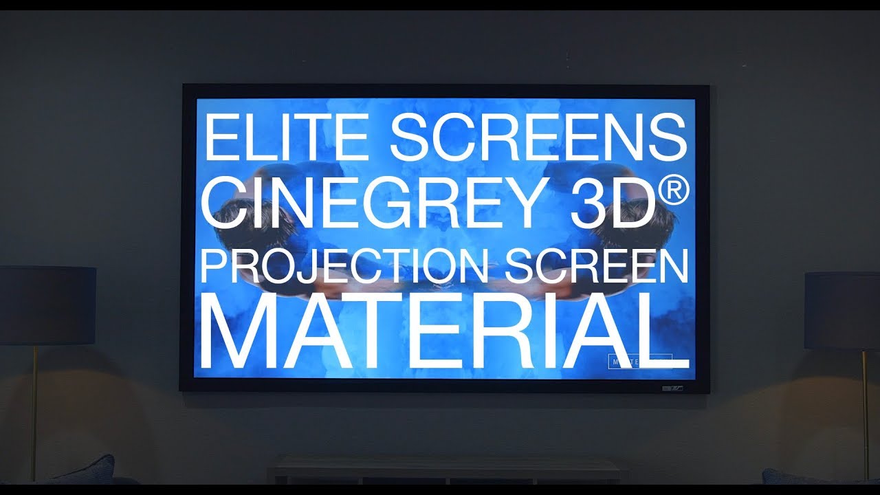 The BEST Projection Screen - Elite Screens CineGrey 3D® ISF Certified Projection Screen Material