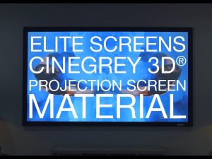 The BEST Projection Screen - CineGrey 3D® ISF Certified Projection Screen Material