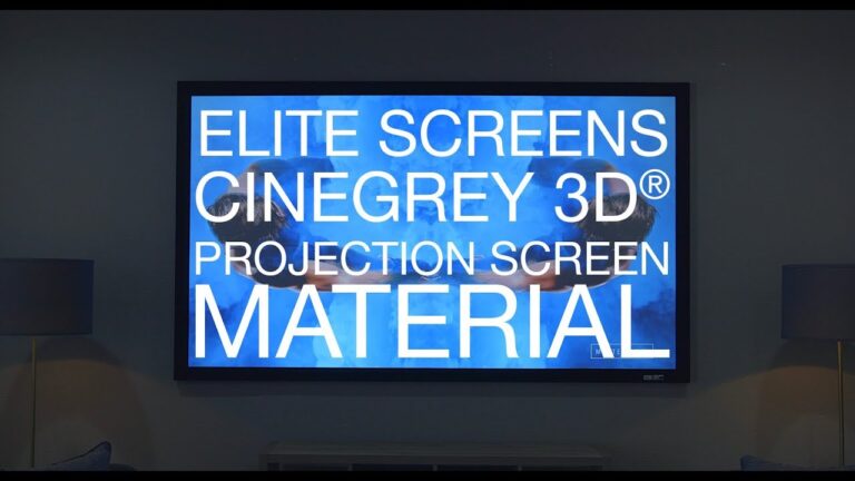 The BEST Projection Screen – Elite Screens CineGrey 3D® ISF Certified Projection Screen Material