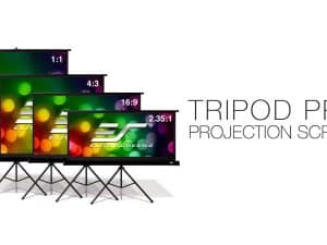 Quality Tripod Pro Series projector screens for versatile projection setups. Perfect for presentatio.