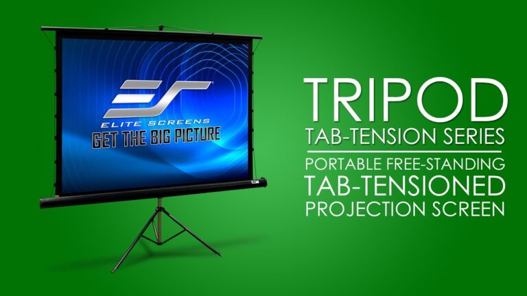 Tripod Tab-Tension Series – Portable Free- tripod stand projector screen