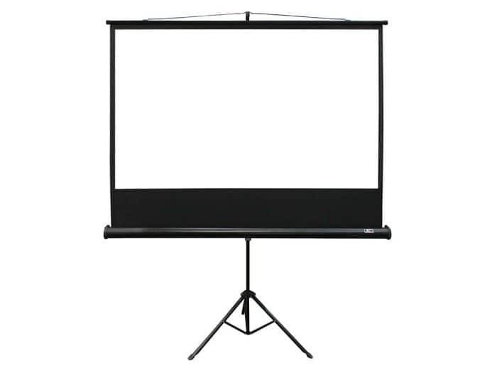 Portable Tripod Projection Screen for Home Theater Use Quality 136" tripod projector screen for home theater and presentations. Easy to set up and portable.