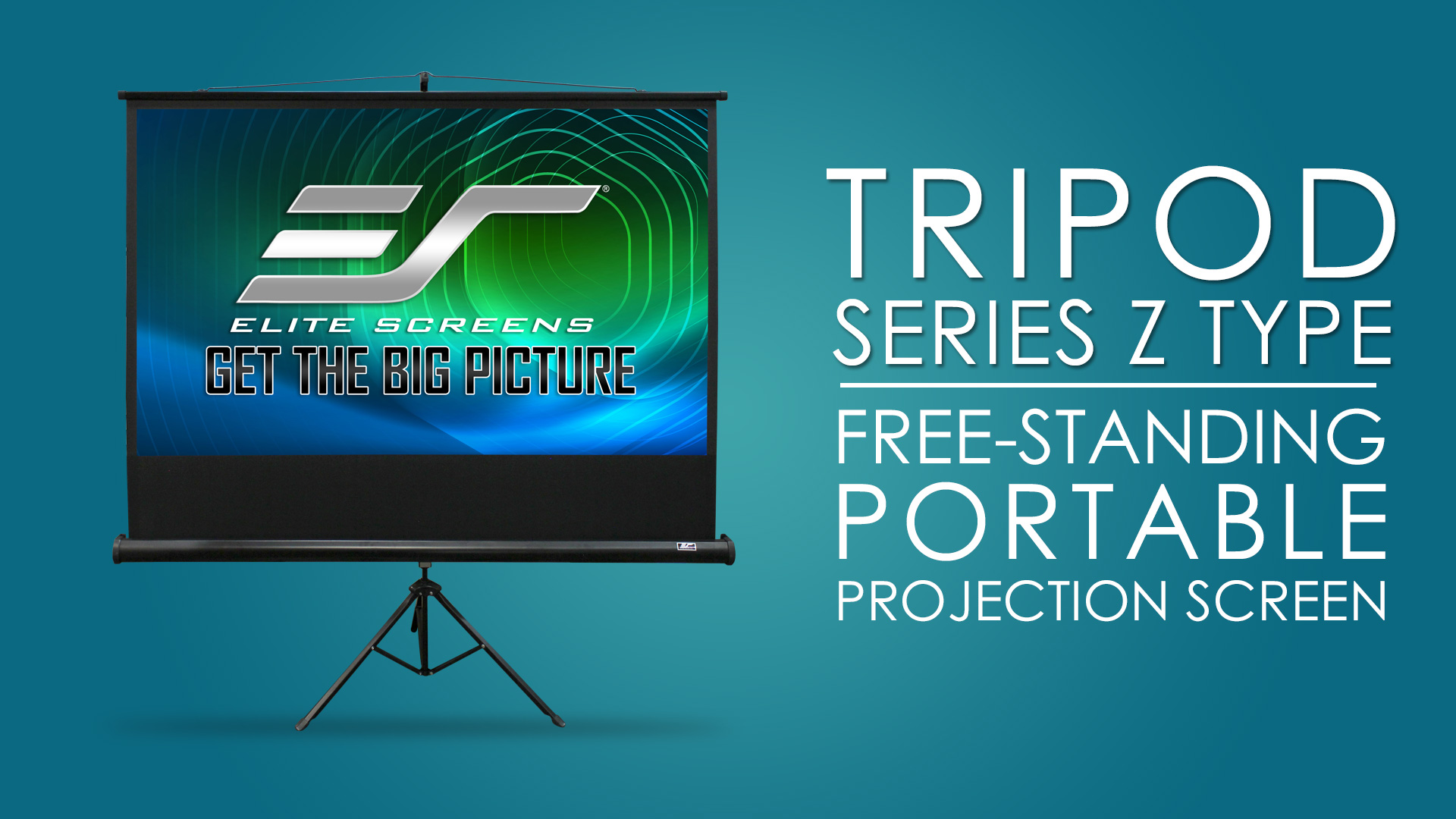 Portable Projector Screen Tripod Series – Z Type – Free-Standing Portable Projecting Screen