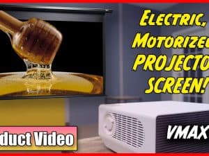 Quality motorized projector screen for home theater and business presentations. Easy to install and.