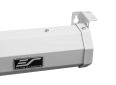 White projector screen mount bracket for ceiling installation.