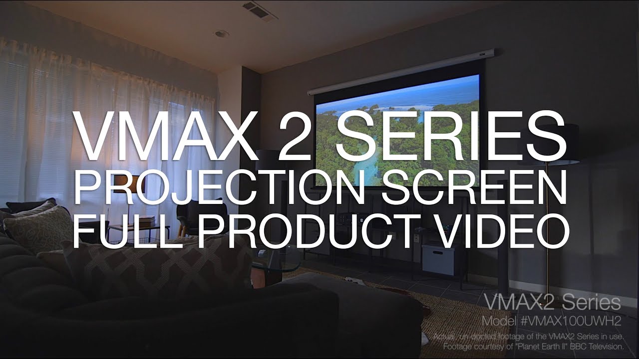 VMAX 2 Motorized Projection Screen Product Video