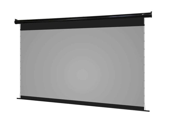 Elite Screens Motorized Projector Screen Motorized projector screen for home theater and presentations.