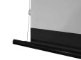 Projection screen with black border for optimal image clarity.
