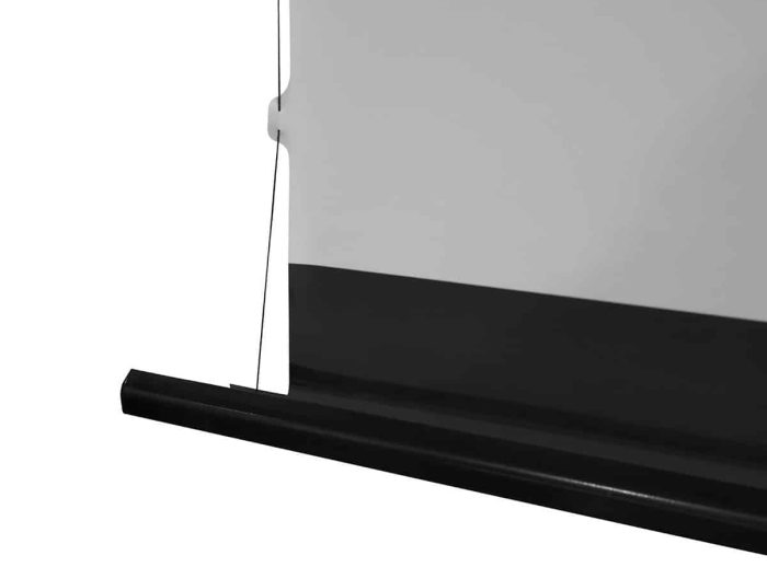 Elite Screens Projector Screen Projection screen with black border for optimal image clarity.