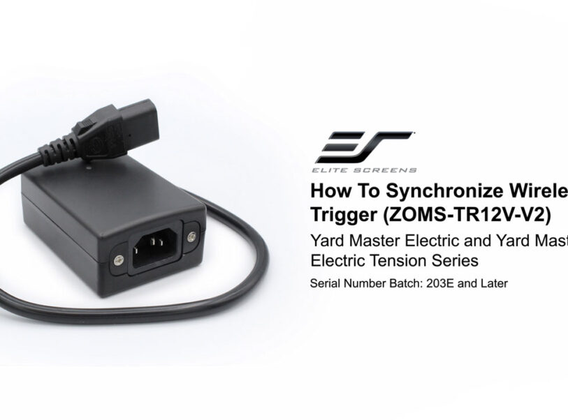 How to Synchronize Wireless Trigger (ZOMS-TR12V-V2) for Yard Master Electric Series