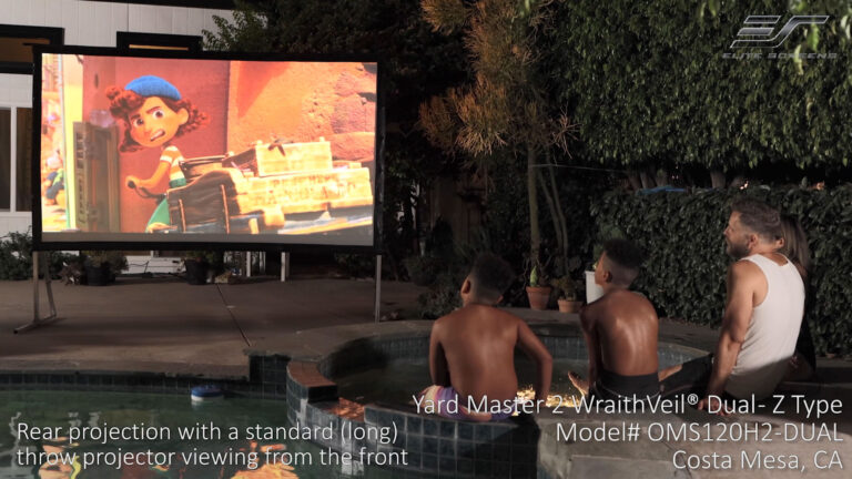 Yard Master 2 WraithVeil® Dual Series- Outdoor Front and Rear Projection Screen in Costa Mesa, CA