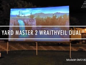 Elite Screens Yard Master 2 WraithVeil Dual outdoor projector screen for high-quality home theater s.