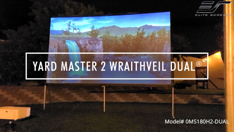 Yard Master 2 WraithVeil® Dual | 180″ Large Outdoor Screen | Front and Rear Projection