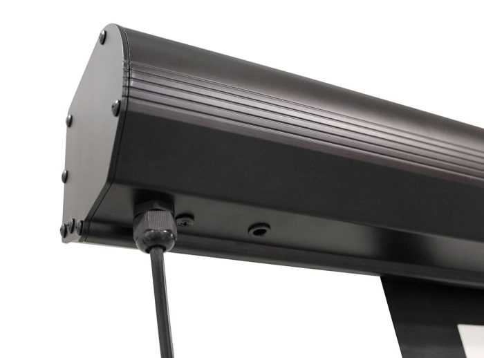 Elite Screens Motorized Projector Screen Motorized projector screen for home theater and presentations.
