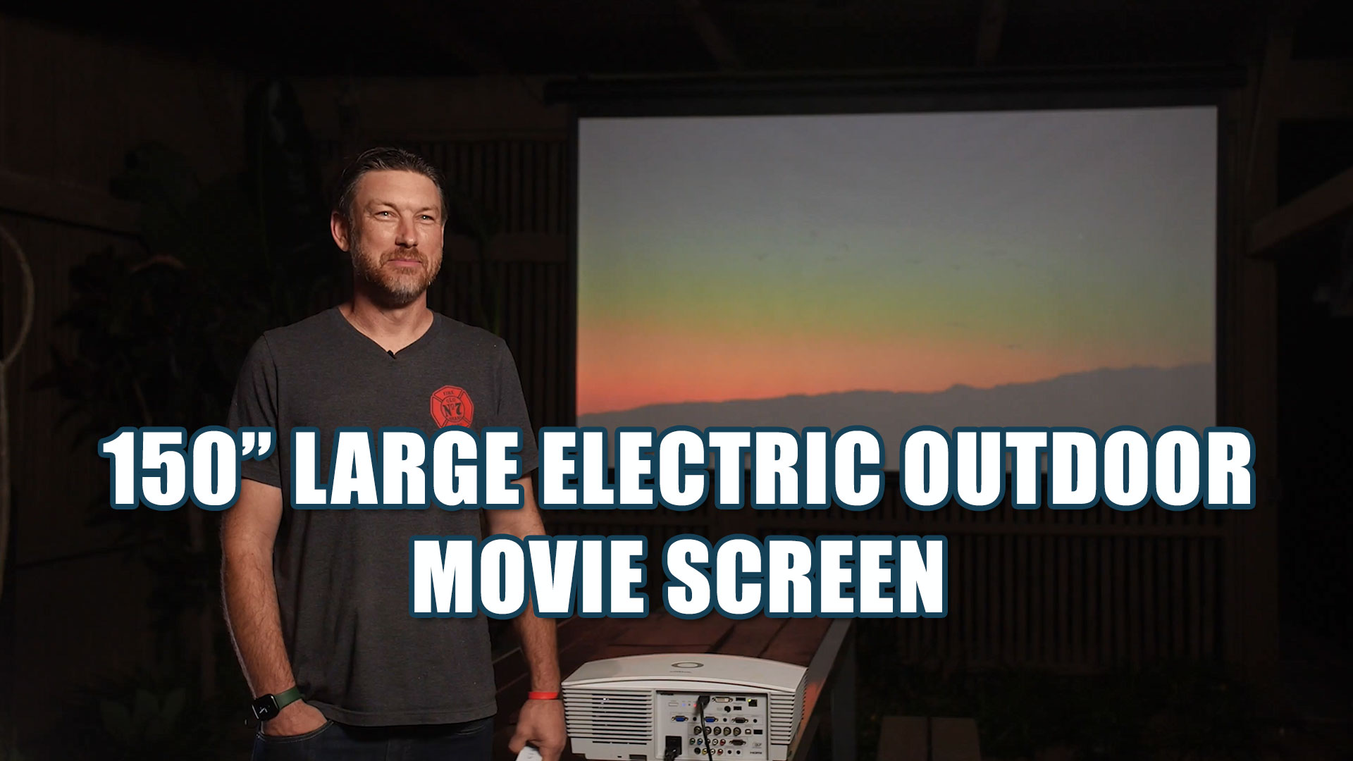 Yard Master Electric Outdoor Movie Projector Screen Testimonial