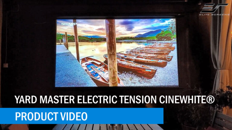 YardMaster Electric Tension CineWhite Indoor – Outdoor Projection Screen